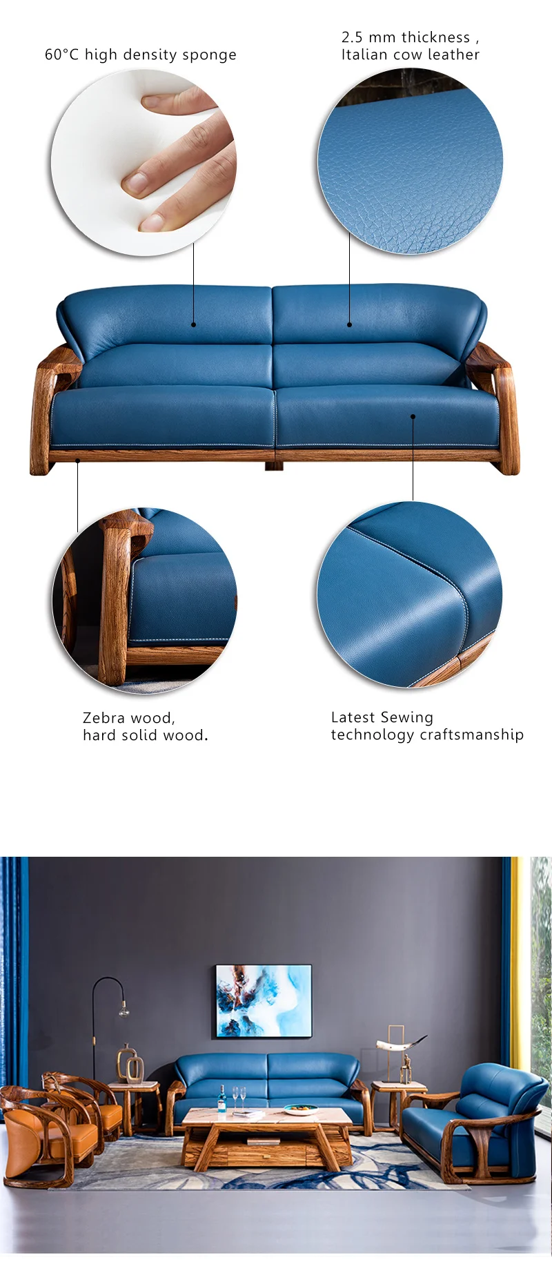 conjunto de sofas de cuero autentico para sala de estar muebles de cuero para el hogar buy inicio sofa conjunto de sofas para casa product on