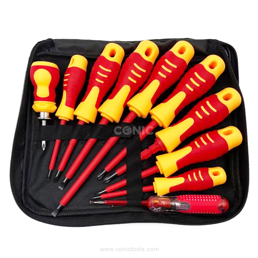 Multifunction Electrician Insulated Screw Driver Bit Set Resistant To
