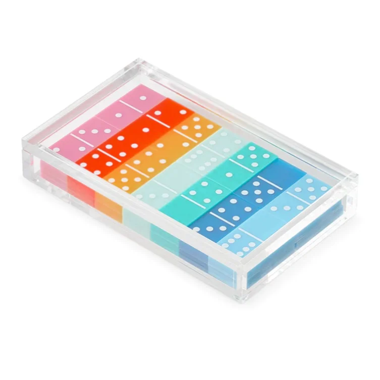 Custom Colorful 28 Sublimation Dominoes Blanks Double 9 Six Domino Set