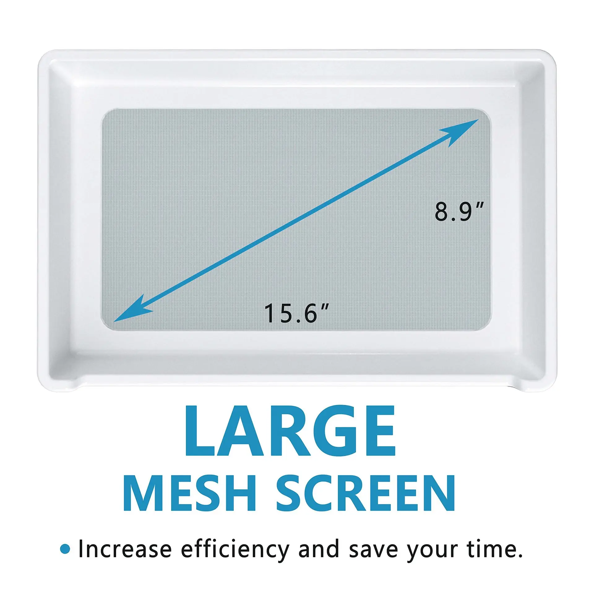 150 Micron Plastic Trim Tray Herbal Sieve With Scissors Screen Diy