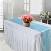 Plain good quality satin table runner for wedding decoration