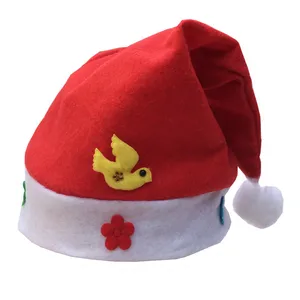 Wholesale size 25*32 Christmas decorations Christmas hat children jewelry cap Santa Claus hat home hotel decorations