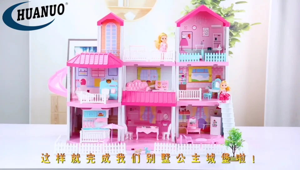 Kids Pretend Play Doll Game Bedroom Furniture Beautiful Set Doll House