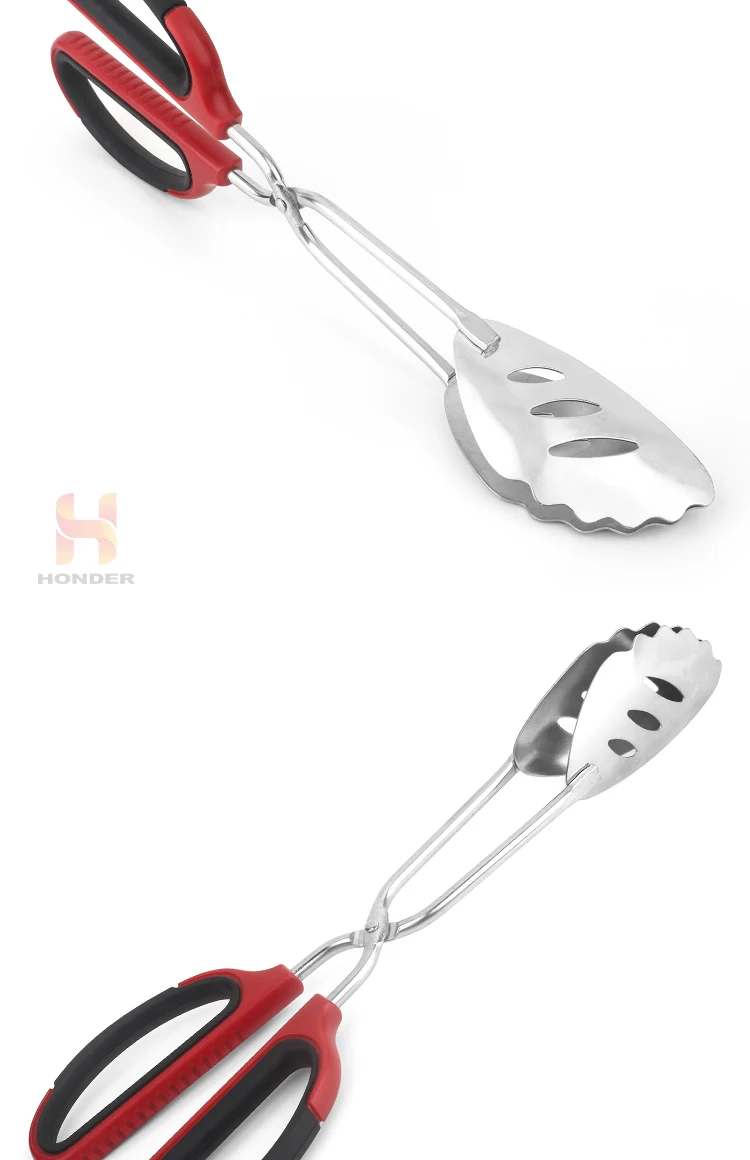 Bbq Tongs Stainless Steel Barbecue Grill Accessories Kitchen Scissor