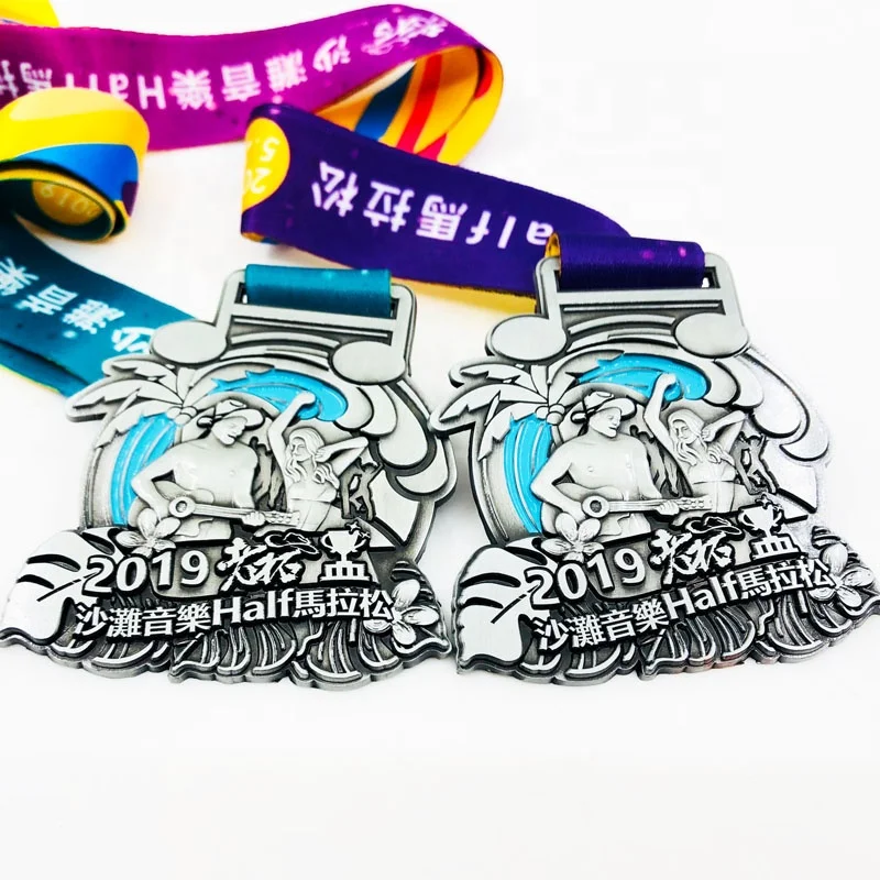 China manufacturer wholesale new cheap 3D zinc alloy running 5k medal custom marathon medal