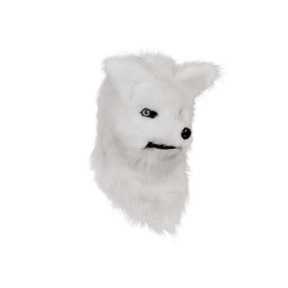 
Molezu Made in China Halloween Cute Animal Party Mask Cosplay Costume Realistic White Dog Fox Mask for Carnival Party 