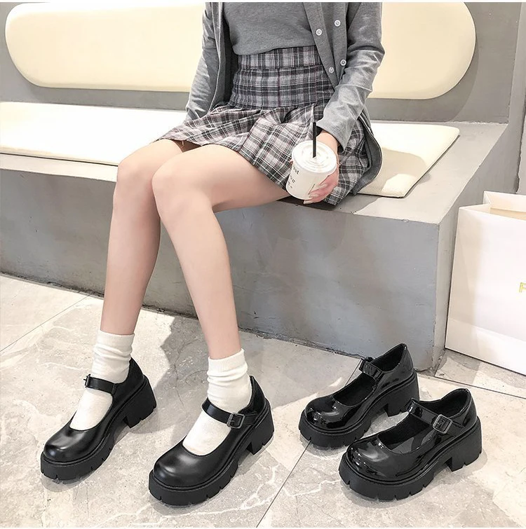 Zapatos Lolita de estilo japonés para mujer 