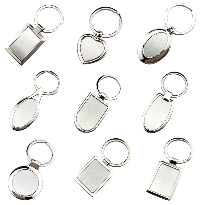 Custom Metal Keychain Hardware,Blank Sublimation Keychain Metal Custom