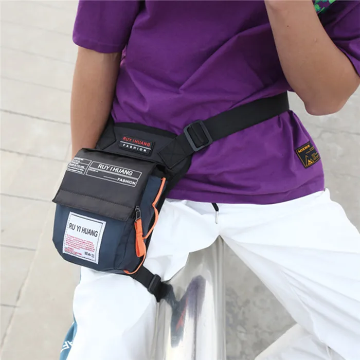 Wholesale Street Style Waist Bum Packs Motorcycle Men Nylon Drop LegsBag  Hip Bag On The Thigh Belt Waist Leg Bag From m.