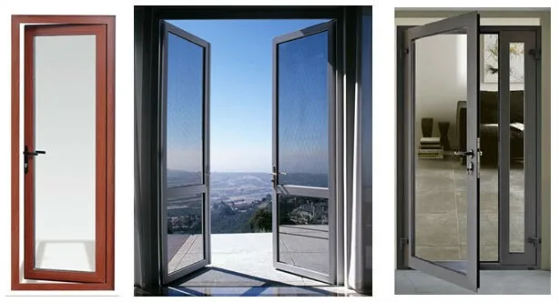 product-Zhongtai-Guangzhou Aluminum Window and Door Tempered Glazing Interior Swing Patio Door for S-1