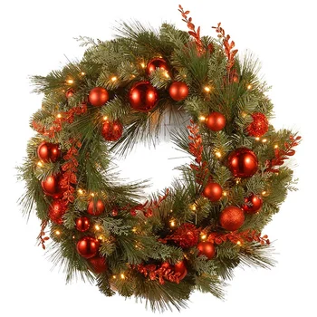 hot sale wholesale candle ring cheap artificial green wreaths