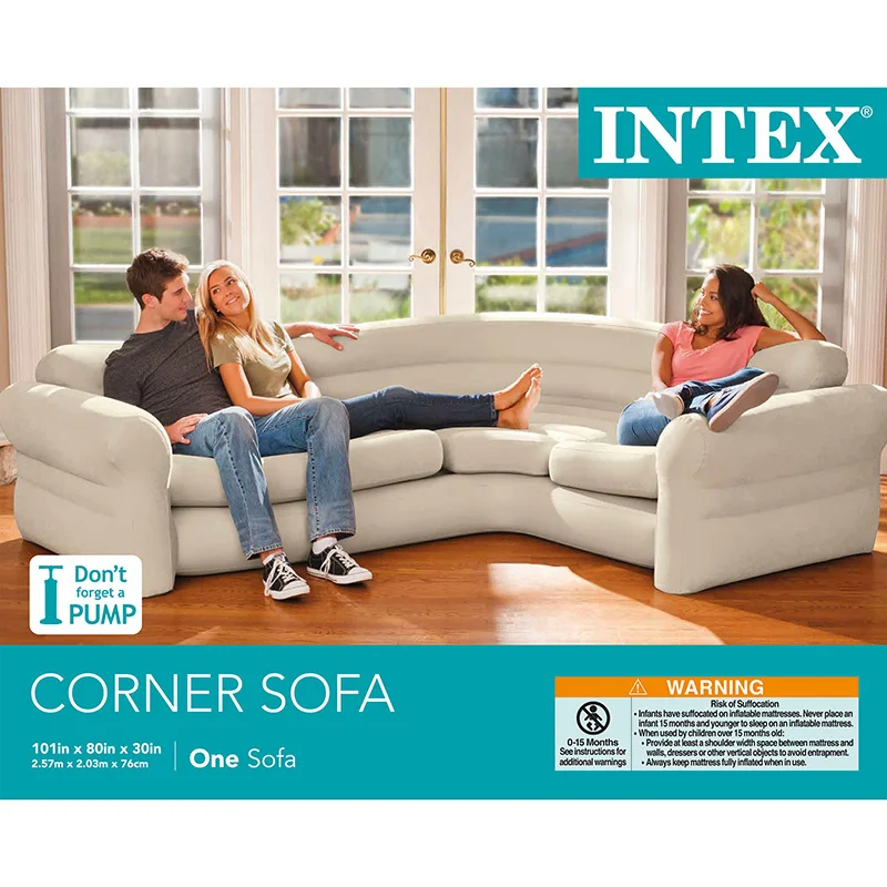 Надувной диван intex sofa lounge 68560