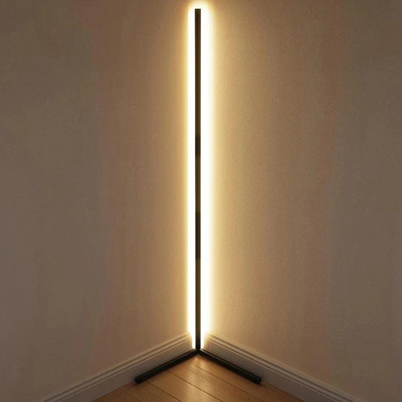 Factory new design strength lighting LED indoor modern RGB wall decor corner modern standing floor lamp