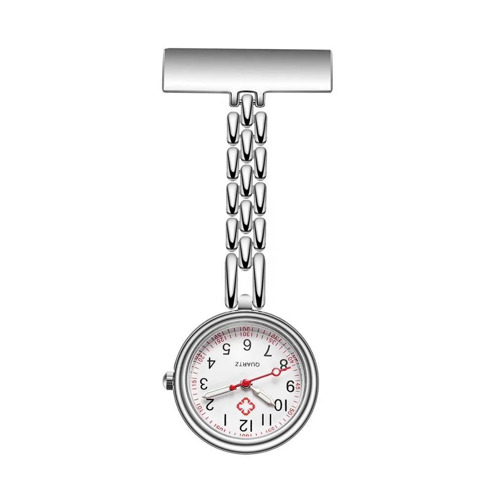 High Quality Nurse Breast Wrist Watch Stainless Steel Nurse Fob Watch