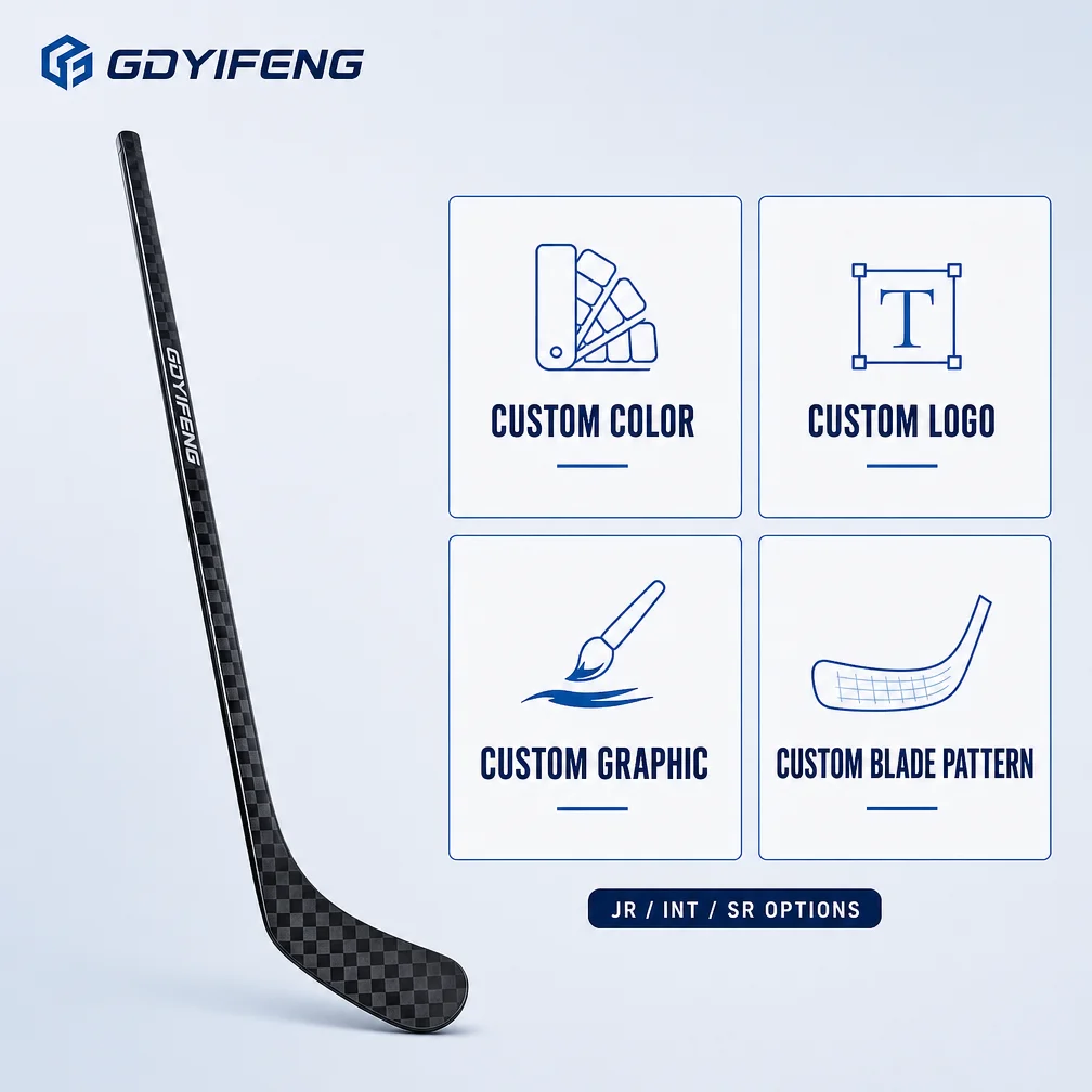 Professional 3K Carbon Fiber Ice Hockey Stick Reinforced Shaft Senior Youth Pro Stock Composite Training Equipment