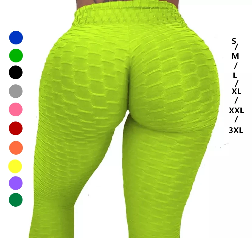 

Hot Selling Fitness Sports Booty Scrunch Tights High Waist Anti Cellulite Leggings, Customized