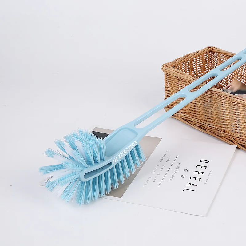 Wholesale Double Sided Toilet Brush Plastic Long Handle Toilet Cleaning