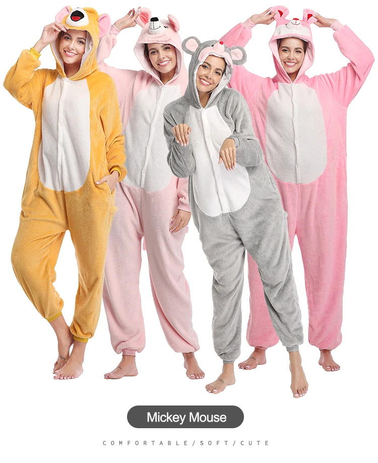 
wholesale adult women pajamas custom unicorn onesie pajamas flannel adult onesie pyjamas 