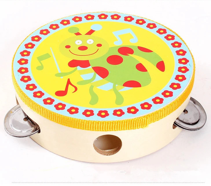 木製玩具付き手作り楽器タンバリン Buy タンバリン 楽器 ミュージカル木製楽器 Tambourin Product On Alibaba Com