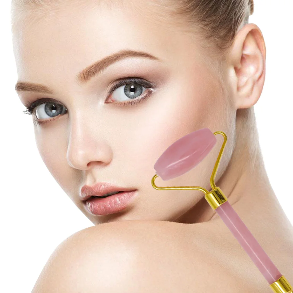 массажер роллер и скребок гуаша anti aging facial. косметический ролик для лица. нефритовый роликовый массажер для лица, 14х5 см. массажер energy beauty bar. косметический ролик для лица.