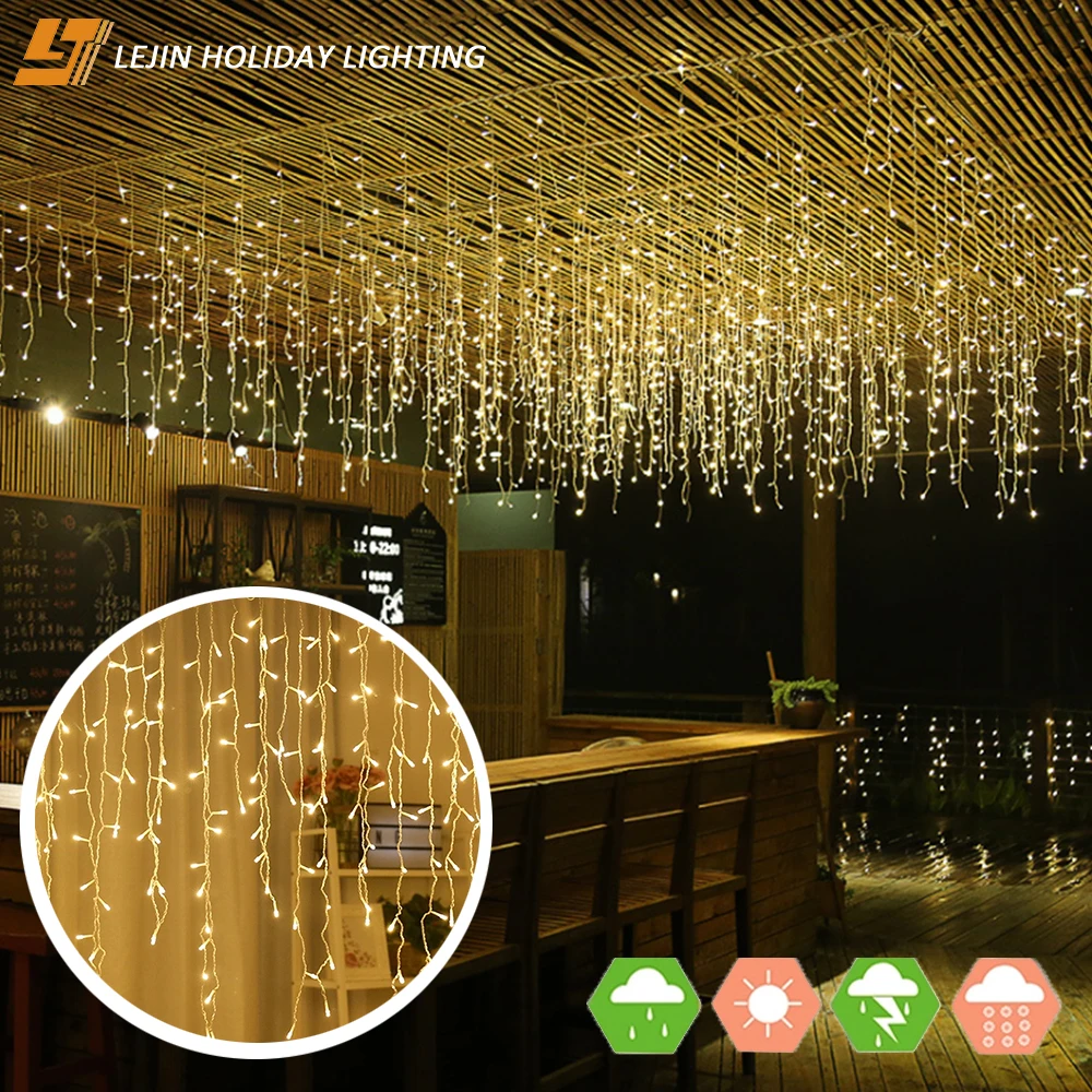 Christmas lights outdoor IP65/IP44 rubber PVC icicle led lights