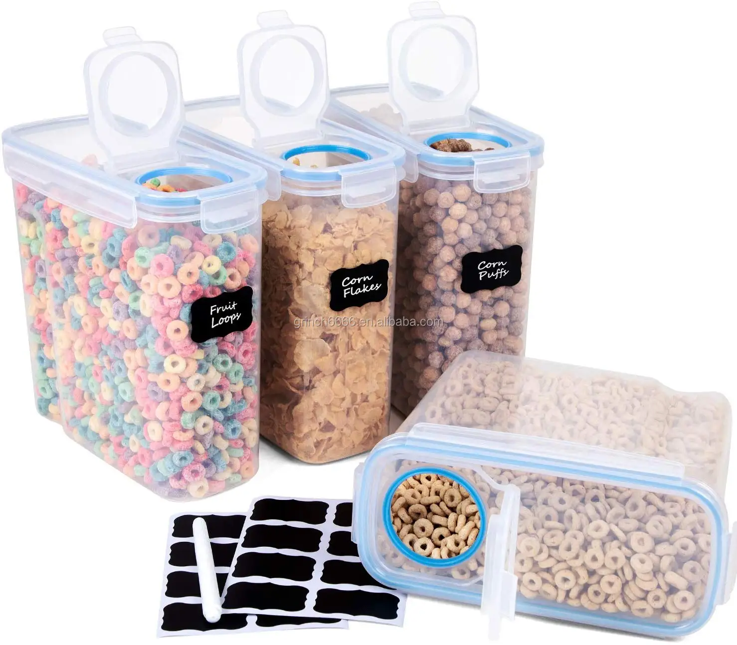 새로운 모듈 플라스틱 시리얼 컨테이너 디스펜서 밀폐 방수 시리얼 키퍼 건조 식품 저장 용기 Buy 시리얼 컨테이너 시리얼