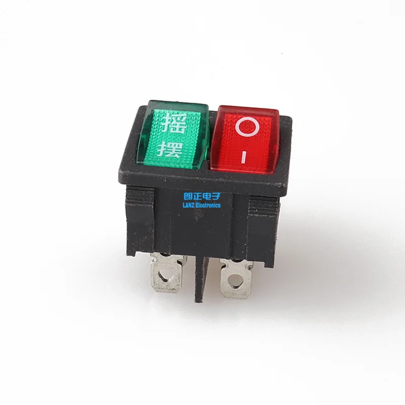 Kcd5 Black Rocker Switch Warping Power Press Button Switches 3 Gear 6 ...