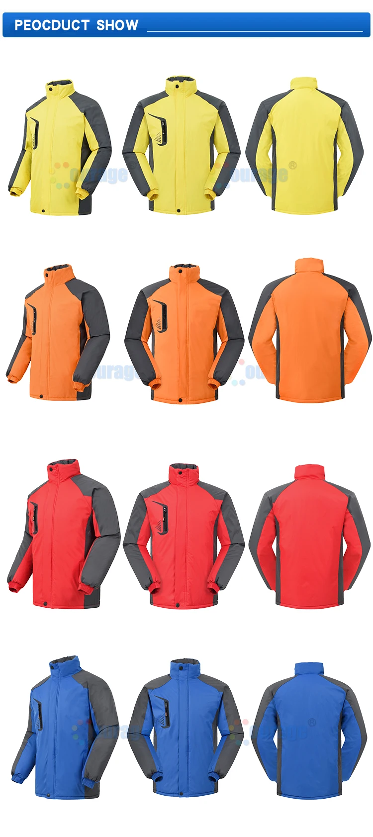Outdoor Softshell Jacket Waterproof Windproof Breathable Blank