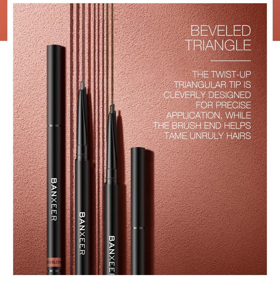 banxeer hot sale microblade eyebrow pen waterproof 6 colors slim