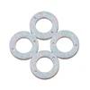 Simple style flat ring white synthetic opal with bracelet