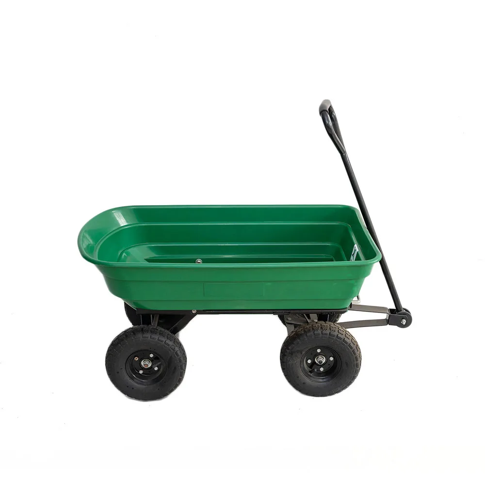 Heavy Duty Dump Garden And Lawn Four Wheels Tool Cart - Buy 4 Wheel ...