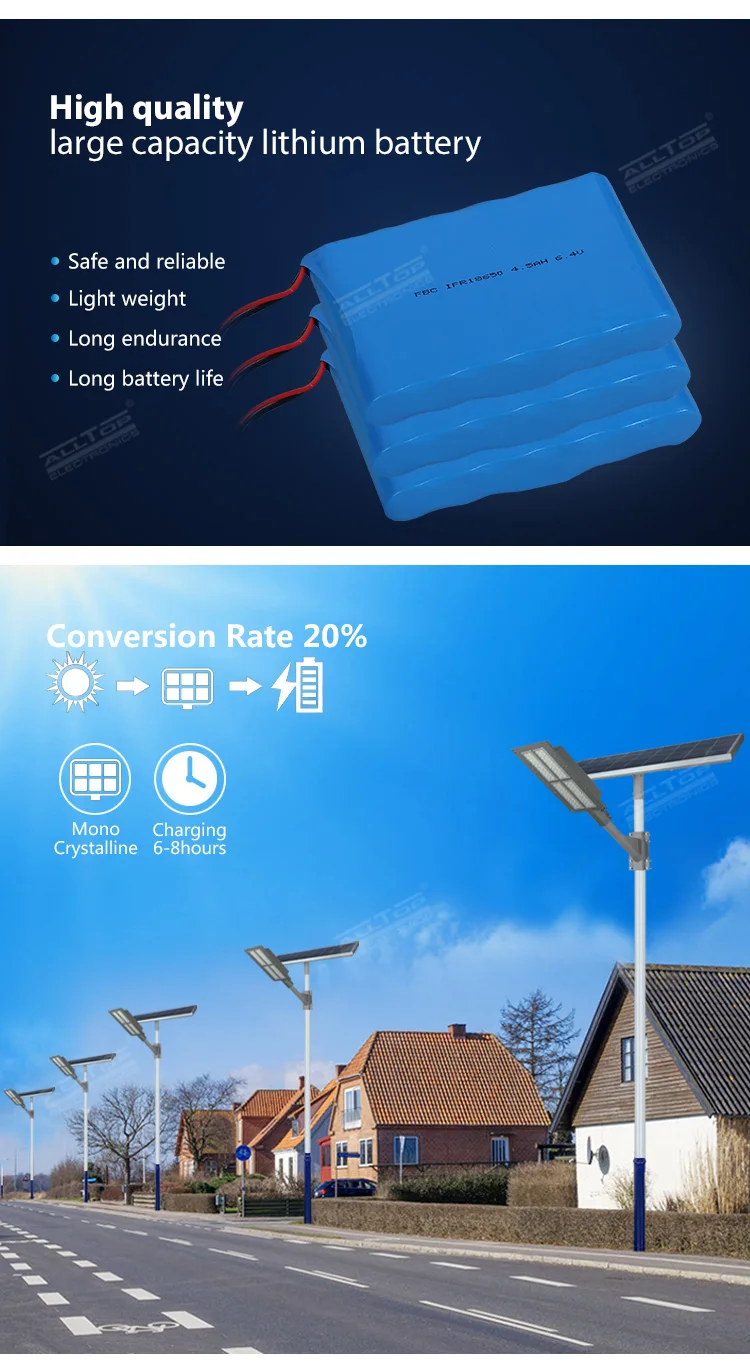 ALLTOP Bridgelux smd waterproof IP65 outdoor 180w integrated solar panel led street light