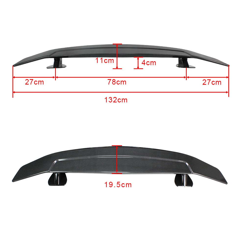 Spoilers Rear Spoiler Universal Fits For Sedan Car Rear Trunk Wing