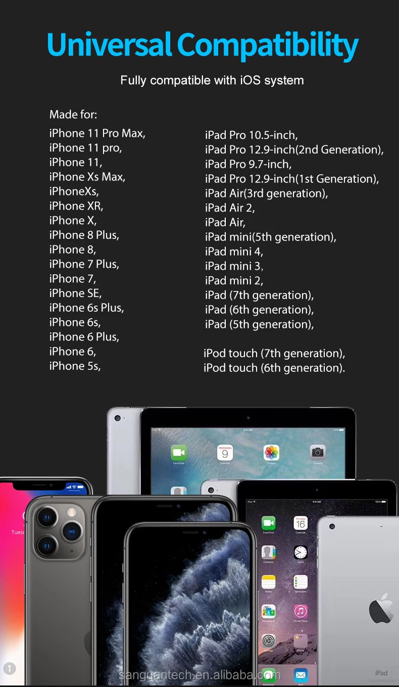 Mfi Certified Lightning Cable Pd 18W C94 Chip Usb Type C To Lightning Cable Fast Charging For Iphone 12 Ipod Ipad - ANKUX.COM