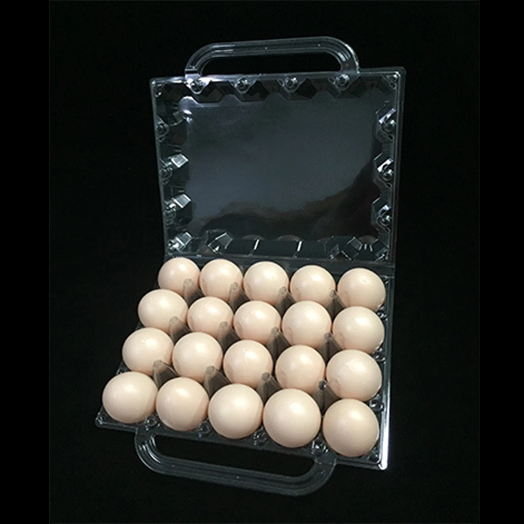 12 Holes Clear Pvc Plastic Chicken Egg Trays With Lid For 50g62g Eggs
