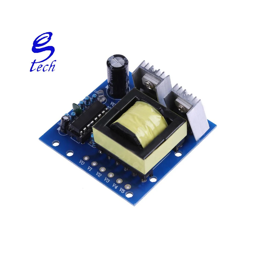 DC-AC 150W Omvormer Boostermodule – 12V Naar 110/200/220/280V – Hoogfrequente Vierkante Golf – Ventilatorgekoeld – Zonder Lassen – 27 KHz