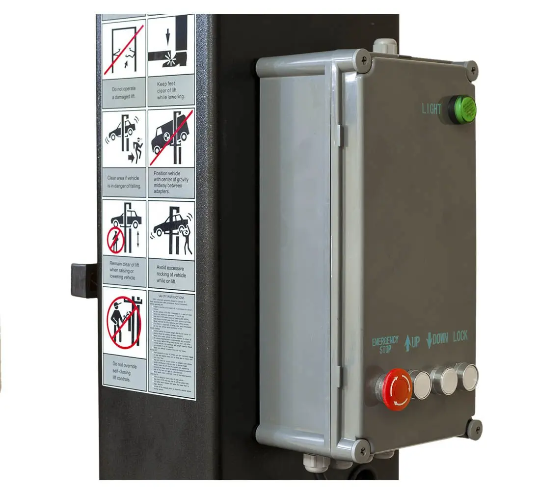 Automatic Two Post Hydraulic Car Lift 4t Electric Lock Release With Ce