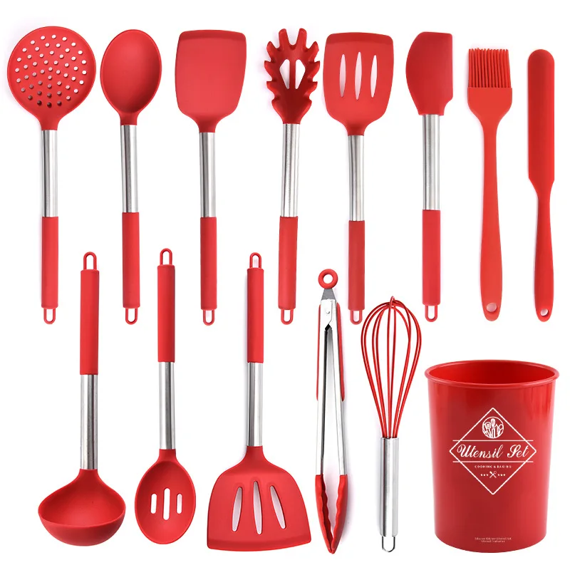 Wholesale Cookware Silicone Rubber Cooking Utensils Kitchen Accessories