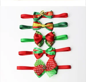 New pet Christmas bow tie jewelry necklace collar ribbon for pet supplies