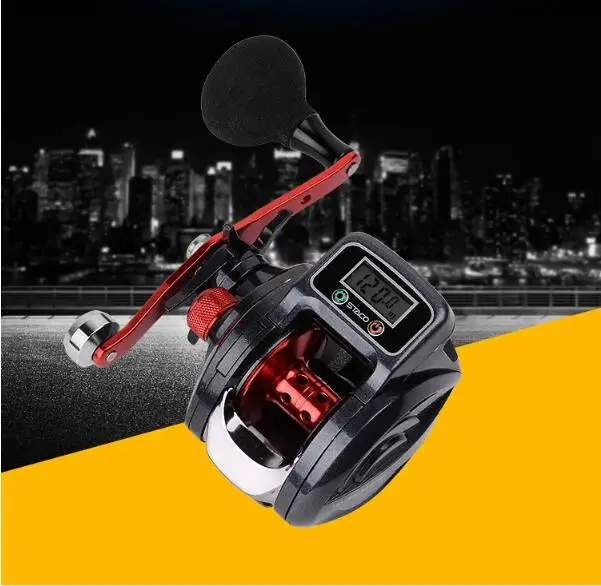 Baitcasting Fishing Reel With Line Counter 9+1 Bearings Baitcaster Reel