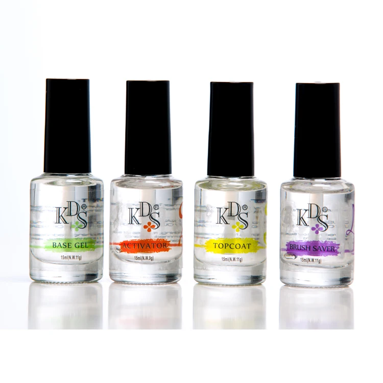 Kds Dipping Powder Gel Base,Top Coat,Sealer,Brush Saver 15ml Buy Dip