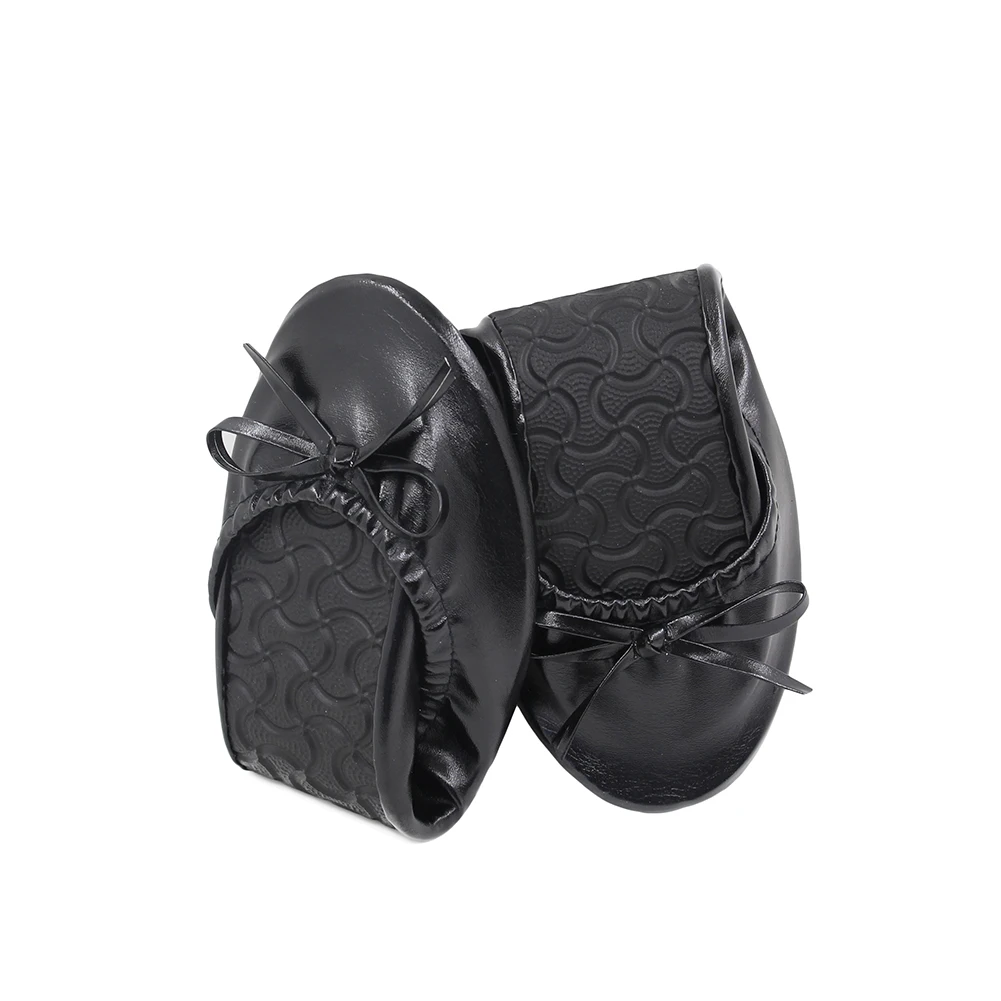 Women's Foldable Portable Travel Ballet Flat Roll Up Slipper Shoes