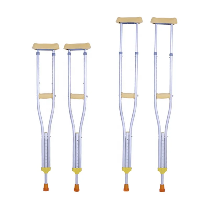 Adjustable Medical Axillary Crutch Middle Size Aluminum Alloy Or