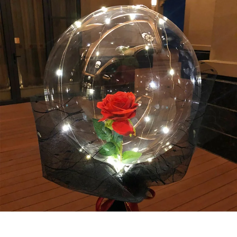LED Balloon Rose Bouquet Luminous 