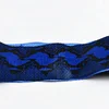 Dark Blue python pattern snake skin leather for belt