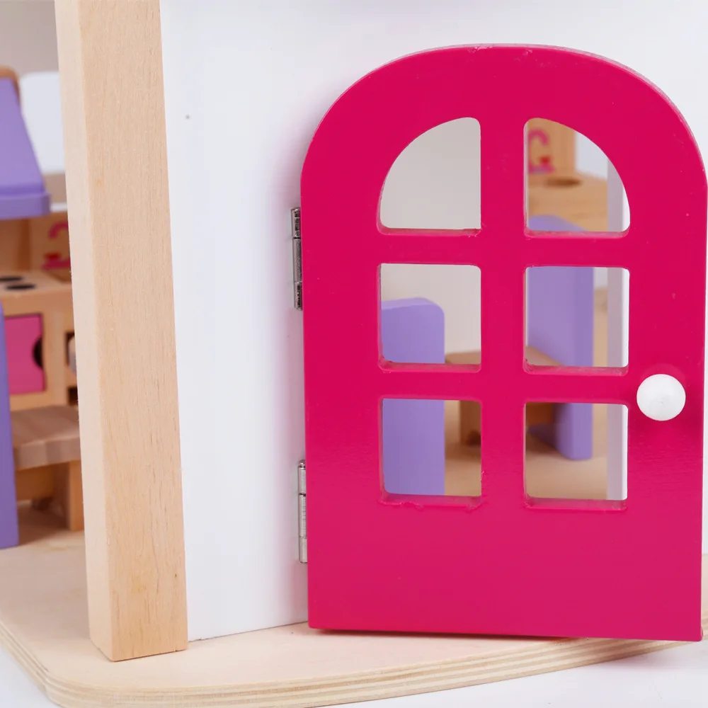 DIY Doll House Furniture Kit DIY Mini Dollhouse Wooden Toy for Children Birthday Gifts for Ages 3+ Years
