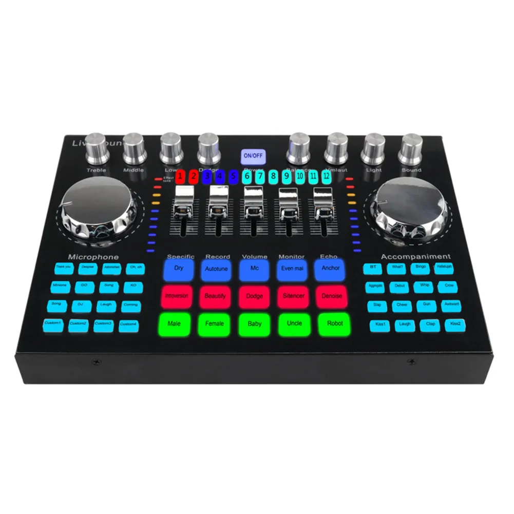 Multifunctional K1 Sound Card Live Streaming Party Sound System Disco