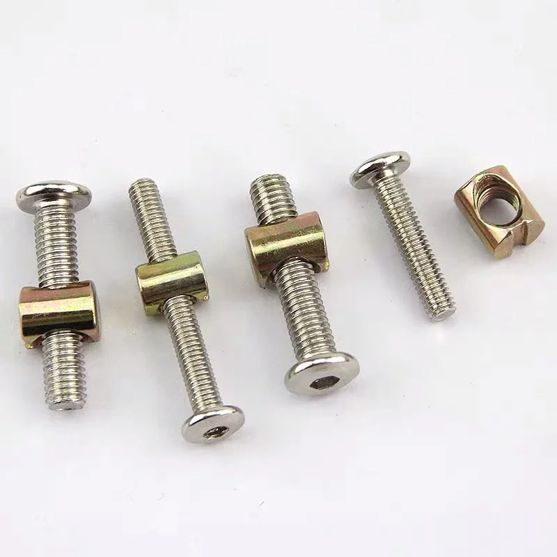Bed Bolt And Cross Dowe Barrel Nut Beds Cots Connector Furniture Cam