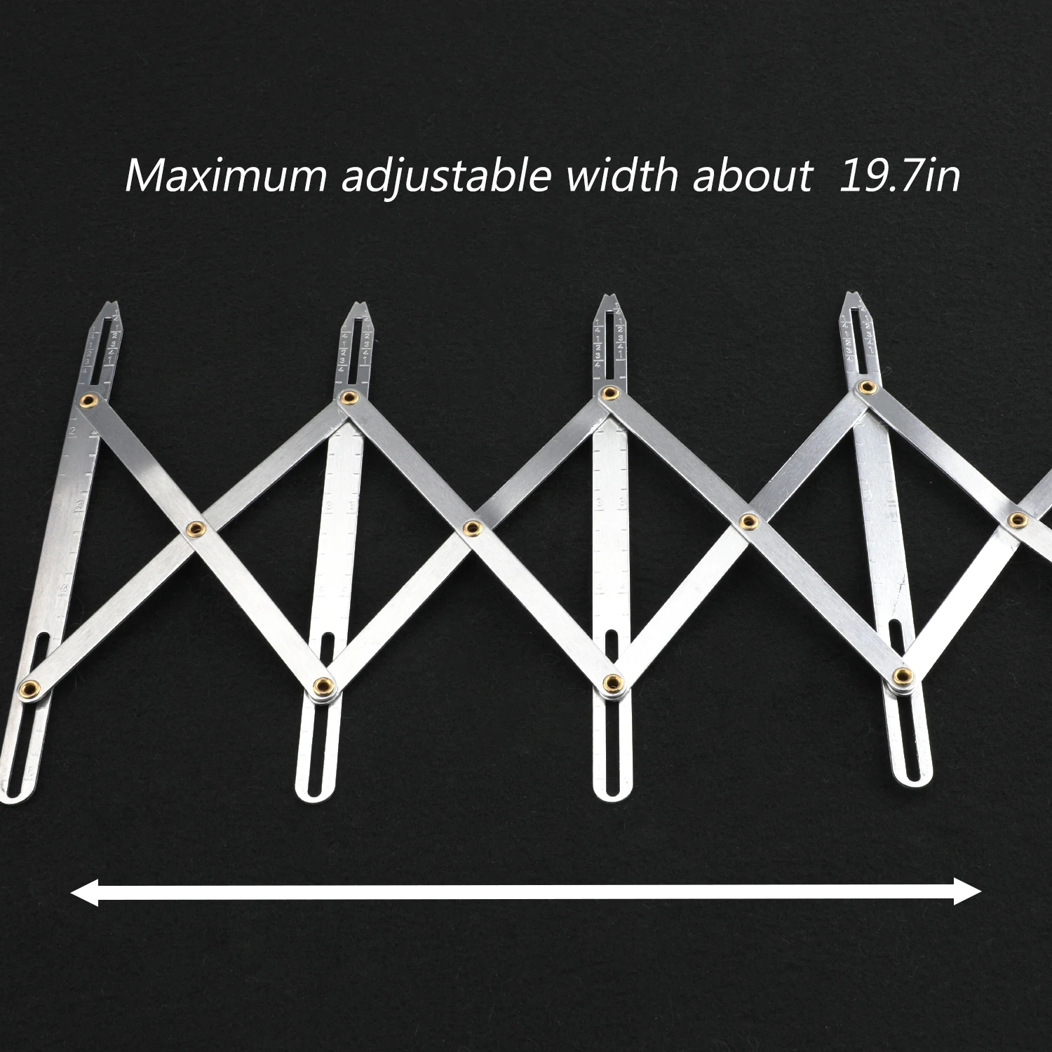 Aluminum Expanding Sewing Gauge Button Guide Spacing Device for Buttons ...