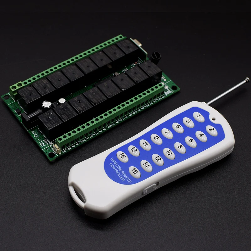 12v relay 16CH wireless RF Remote Switch Transmitter Switch Receiver 12v relay 16CH wireless RF Remote Switch Transmitter Switch Receiver